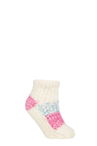 Ladies 1 Pair Elle Sherpa Lined Slipper Socks