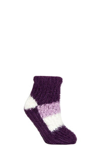 Ladies 1 Pair Elle Sherpa Lined Slipper Socks