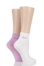 Load image into Gallery viewer, Ladies 2 Pair Elle Bamboo Anklet Socks