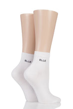 Load image into Gallery viewer, Ladies 2 Pair Elle Bamboo Anklet Socks