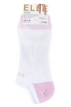 Load image into Gallery viewer, Ladies 2 Pair Elle Sport Cushioned No-Show Socks