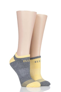 Ladies 2 Pair Elle Sport Cushioned No-Show Socks