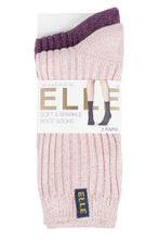 Load image into Gallery viewer, Ladies 2 Pair Elle Velvet Soft Ribbed Boot Socks sale sale