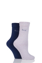 Load image into Gallery viewer, Ladies 2 Pair Elle Wool Mix Brushed Inside Boot Socks