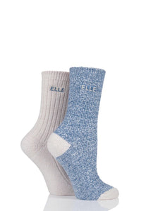 Ladies 2 Pair Elle Velvet Soft Boot Socks sale sale