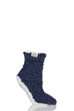 Load image into Gallery viewer, Ladies 1 Pair Elle Popcorn Sequinned Cosy Moccasin Socks