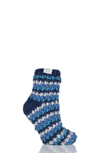 Load image into Gallery viewer, Ladies 1 Pair Elle Hand Knit Knotted Slipper Socks