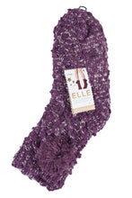 Load image into Gallery viewer, Ladies 1 Pair Elle Sparkle Pom Pom Slipper Socks