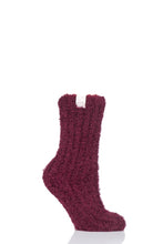 Load image into Gallery viewer, Ladies 1 Pair Elle Feather Slipper Socks