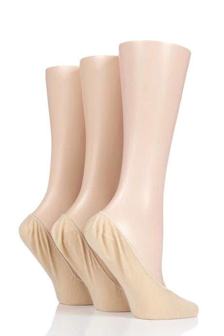 Ladies 3 Pair Elle Tootsie Shoe Liners