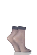 Load image into Gallery viewer, Ladies 2 Pair Elle 15 Denier Ankle Highs With Comfort Cuff