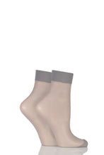 Load image into Gallery viewer, Ladies 2 Pair Elle 15 Denier Ankle Highs With Comfort Cuff