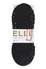 Load image into Gallery viewer, Ladies 1 Pair Elle Sheer Stripe Shoe Liner Socks with Grip
