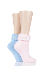 Load image into Gallery viewer, Ladies 2 Pair Elle Original Cosy Bed Socks