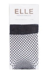 Ladies 2 Pair Elle Classic Fishnet Anklet Socks