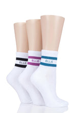 Load image into Gallery viewer, Ladies 3 Pair Elle Half Cushion Sports Anklet Socks